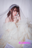 FUDOLL#12ヘッド 148cm D-cup シリコン頭部+TPE材質ボディ 花嫁ラブドール ウェディングドレスリアル美少女ダッチワイフ