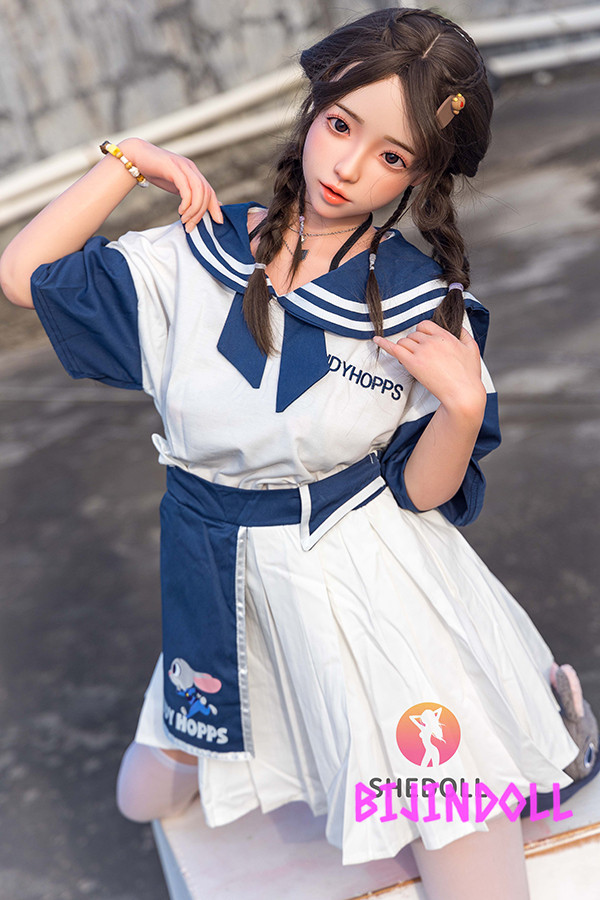 SHEDOLL 148cm C-cup シリコン頭部+TPE材質ボディ 清純少女 ラブドール 低身長ロり  バック セックス 人形 エロ アダルト 寝取られ ダッチワイフ