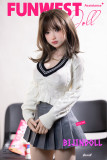 Funwest#090 Amy 152cm Dカップ  TPE製 最新 ラブドール JD 学生 リアル ダッチワイフ スレンダー ドール TPE 人形 せっくす スプーン アダルト 美少女 ドール