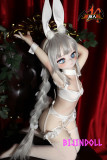 mozudoll 白兔 85cm PVC頭部 宣材写真と同じ衣装無料プレゼン 可愛い バニーガール ミニアニメ ラブドール  エロバニー 美少女 セックス着衣 ダッチワイフ 着せ替え人形 コスプレ かわいいドール