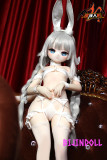 mozudoll 白兔 85cm PVC頭部 宣材写真と同じ衣装無料プレゼン 可愛い バニーガール ミニアニメ ラブドール  エロバニー 美少女 セックス着衣 ダッチワイフ 着せ替え人形 コスプレ かわいいドール