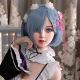 Bezlya 鈴蘭 149cm C-cup シリコンヘッド＋TPEボディ メイド姉妹 ラブドール レムラムコスプレ 等身大セックス人形 リアルメイド美少女 アダルト ダッチワイフ