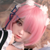 Bezlya 鈴蘭 149cm C-cup シリコンヘッド＋TPEボディ メイド姉妹 ラブドール レムラムコスプレ 等身大セックス人形 リアルメイド美少女 アダルト ダッチワイフ