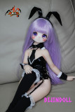 mozudoll 小独-バニー 85cm PVC頭部 宣材写真と同じ衣装無料プレゼン 可愛い バニー アニメラブドール 小型 アニメ 着せ替え人形 コスプレドール  エッチ  r18人形