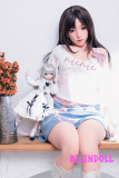 Bezlya 珊瑚 155cmR A-cup シリコンヘッド リアル 美少女 ラブドール  エロ オーラルプレイ可 リアル ダッチワイフ エッチ シリコンヘッド人形