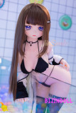 WMDoll#Y011 140cm Bカップ  PVCヘッド 黒髪の激カワ美少女アニメドール
