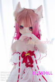 WMDoll#Y001 140cm Cカップ  PVCヘッド アニメ 嫌な顔 アニメセックス人形 猫娘可愛い