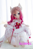 WMDoll#Y001 140cm Cカップ  PVCヘッド アニメ 嫌な顔 アニメセックス人形 猫娘可愛い