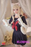 SHEDOLL 熙熙 148cm Dカップ シリコン 猫耳 タッチワイフ セーラー服 セックスドール