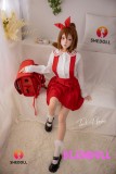SHEDOLL 柠檬 148cm Dカップ シリコン 赤リボン学生系 エッチ人形 制服 ダッチワイフ