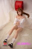SHEDOLL 柠檬 148cm Dカップ シリコン 赤リボン学生系 エッチ人形 制服 ダッチワイフ