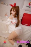 SHEDOLL 柠檬 148cm Dカップ シリコン 赤リボン学生系 エッチ人形 制服 ダッチワイフ