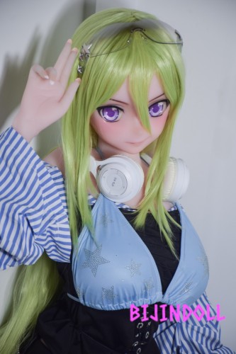 ElsaBabe 月詠彩奈 AHR013 148cm-L フルシリコン製 緑髪 アニメ クール系 セックス人形