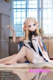 GUAVADOLL F02 152cm Aカップ ビニール製ヘッド 手描きメイク エルフ耳 コスプレ系 ダッチワイフ