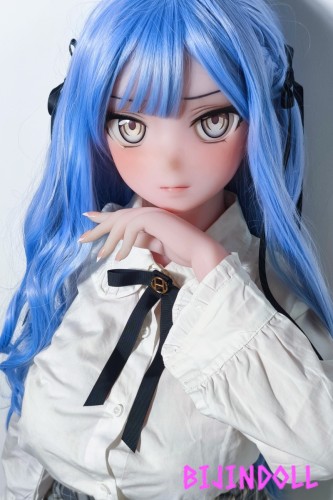 ElsaBabe 中野花澄 AHR016 148cm-L フルシリコン製 青い髪 学院風 キュート ラブドール