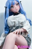 ElsaBabe 中野花澄 AHR016 148cm-L フルシリコン製 青い髪 学院風 キュート ラブドール