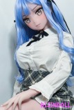 ElsaBabe 中野花澄 AHR016 148cm-L フルシリコン製 青い髪 学院風 キュート ラブドール