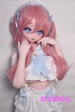 ElsaBabe 莫莉 AHR018 140cm-L フルシリコン製 ピンク髪 可愛い 口開け セックスドール