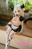 MOZUDOLL 图图 SSRシリーズ 121cm ビニールヘッド+TPEボディ 画像と同じ仕様 可愛い 巨乳 アニメ 乳牛 メイド ラブドール