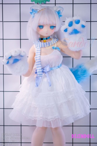 WMDoll 露可 #Y011S 140cm C cup PVCヘッド シリコンボディ青い猫娘ドール 可憐ラブドール アニメ可愛いドール
