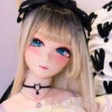WMDoll#Y002 146cm Ｃカップ  プラスチックヘッド+TPE製ボディ めちゃくちゃ可愛い笑顔ラブドール