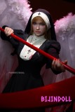 Funwest Bella #037S 159cm Aカップ フルシリコン リアルな肌質感付き ハロウィン シスター 貧乳 欧米系 ラブドール