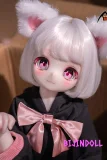 MOZUDOLL 三分 小喵 Aシリーズ ビニールヘッド+TPEボディ フィギュア ミニ かわいい猫 アニメ ラブドール