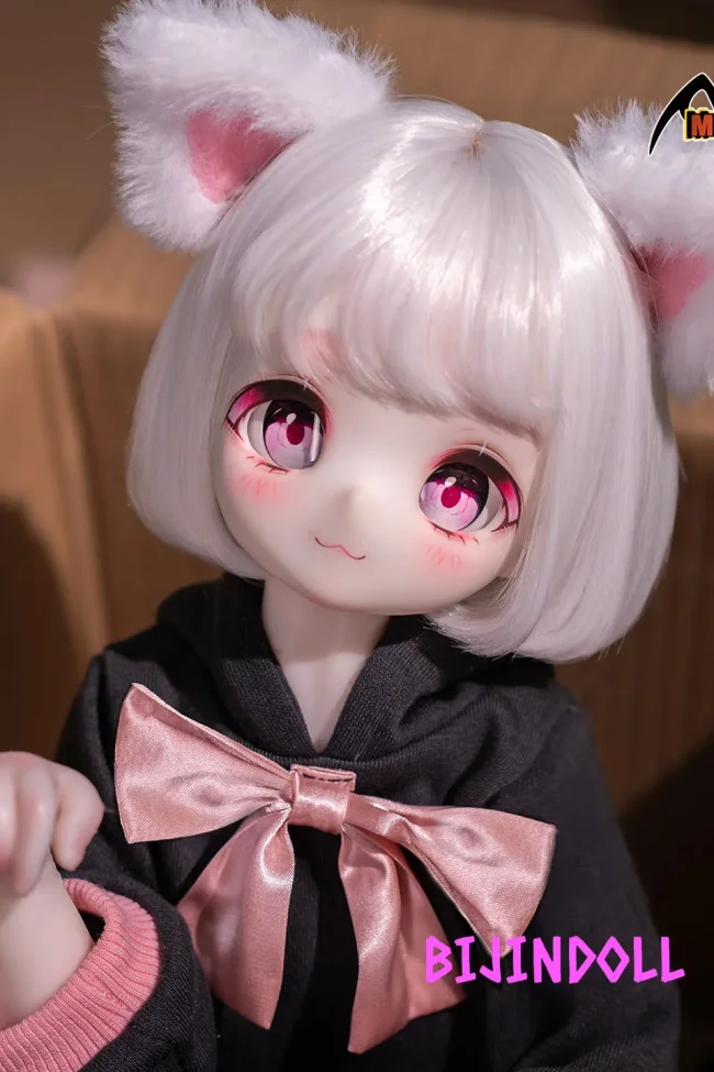 MOZUDOLL 三分 小喵 Aシリーズ ビニールヘッド+TPEボディ フィギュア ミニ かわいい猫 アニメ ラブドール