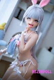 BCDOLL あやか(Ayaka) #N01A 146cm Cカップ シリコン製 舌取り外し可能 オーラル通路付き アニメ系 白髪 可愛い バニーガール ラブドール