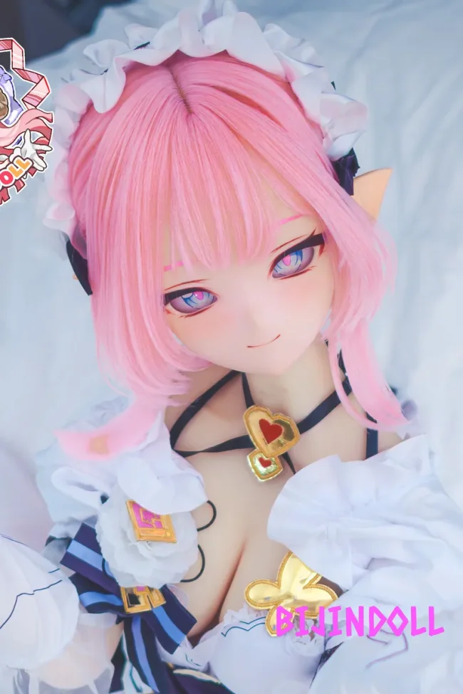 CroissantDoll(羊角社) 愛莉(Airi) 155cm-Plus ビニール製ヘッド 手描きメイク コスプレ アニメ エルフ耳 制服 ラブドール