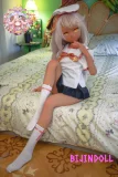CroissantDoll(羊角社) 日焼 141cm ビニール製ヘッド 手描きメイク アニメ系 小麦肌 制服 可愛い ラブドール