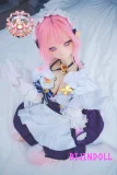 CroissantDoll(羊角社) 愛莉(Airi) 155cm-Plus ビニール製ヘッド 手描きメイク コスプレ アニメ エルフ耳 制服 ラブドール