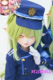 CroissantDoll(羊角社) 鉄道双子(光）141cm ビニール製ヘッド 手描きメイク コスプレ系 エルフ耳 アニメ 制服 可愛い ラブドール