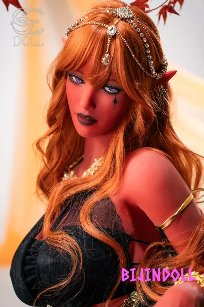 SEDOLL Luis.G #W021ヘッド 157cm Hカップ TPE製 巨乳 レッド肌 エルフ耳 欧米風 ハロウィン ラブドール