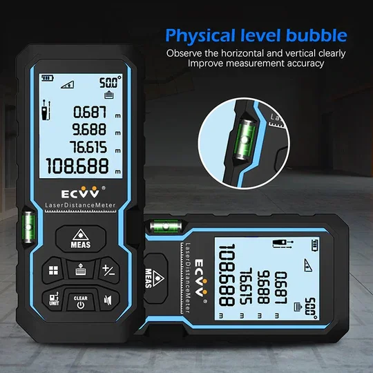 Laser based store distance measurement