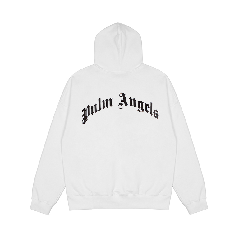 [buy more save more] palm angels flag bear hoodie black & white