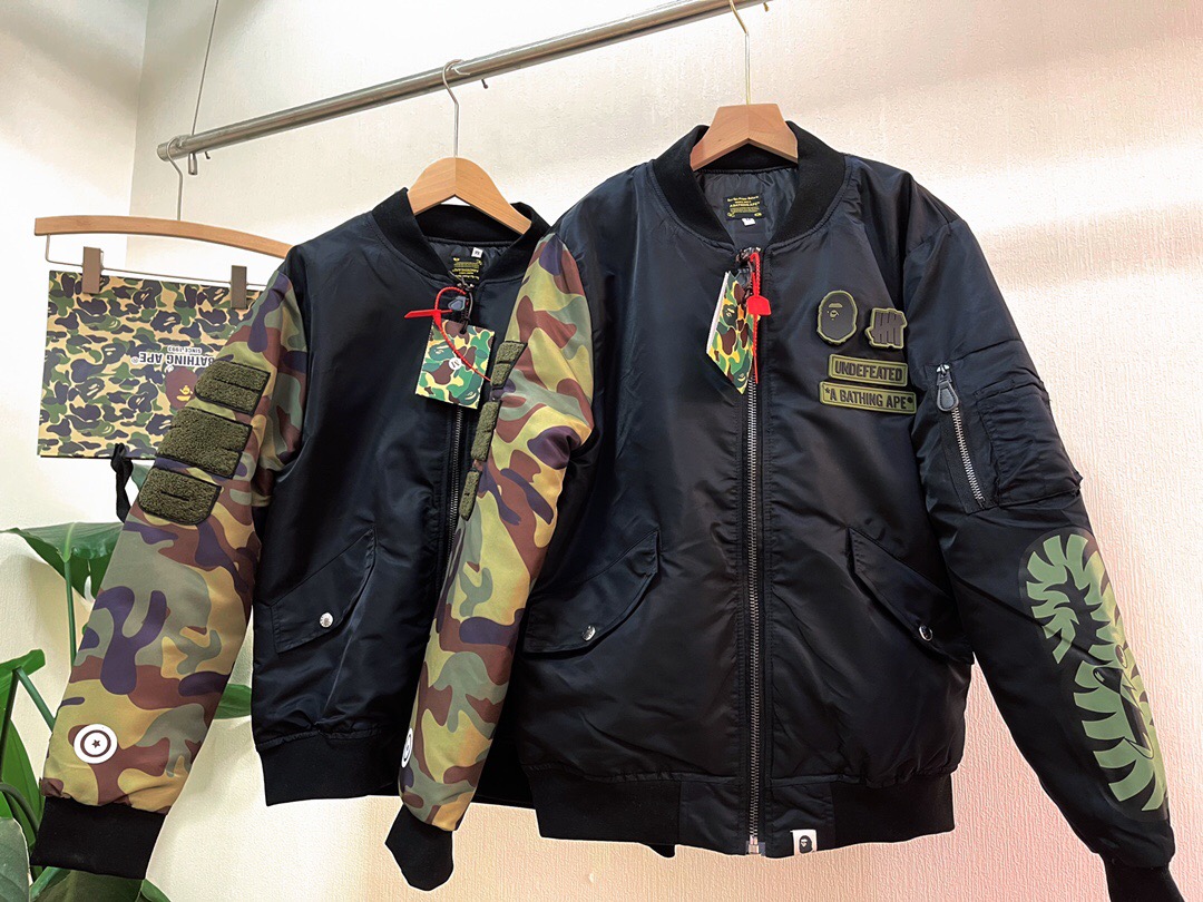 [buy more save more]bape shark camo green jacket 2 colors