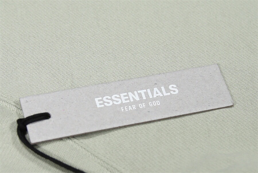 [buy more save more]1:1 quality version fear of god fog essentials 20fw light green hoodie (with 2021 new plastic bag)