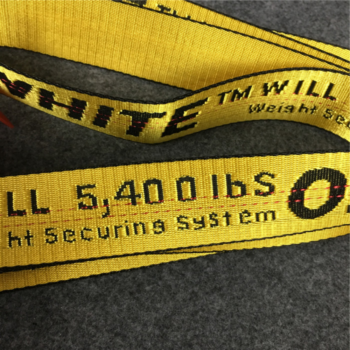 Embroidery belt yellow