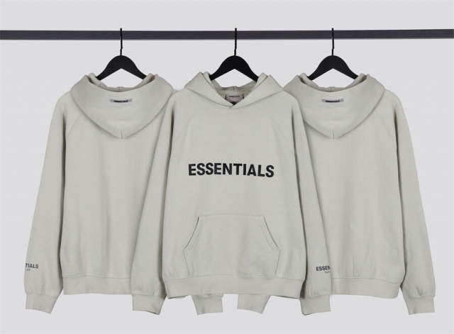[buy more save more]1:1 quality version fear of god fog essentials 20fw light green hoodie (with 2021 new plastic bag)