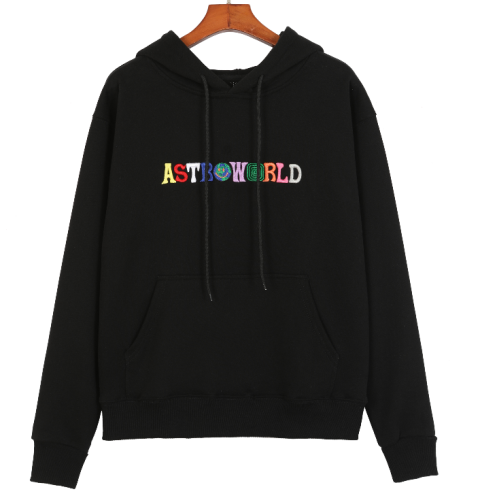 travis scot Seven color horizontal letter Hooded Sweater