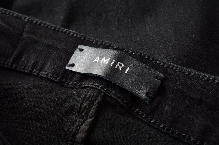 Amiri Black And Grey Jeans