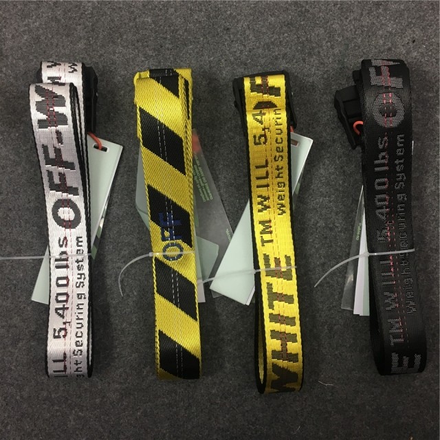 [Buy more Save more]Off White 18SS embroidery belt 4 colors