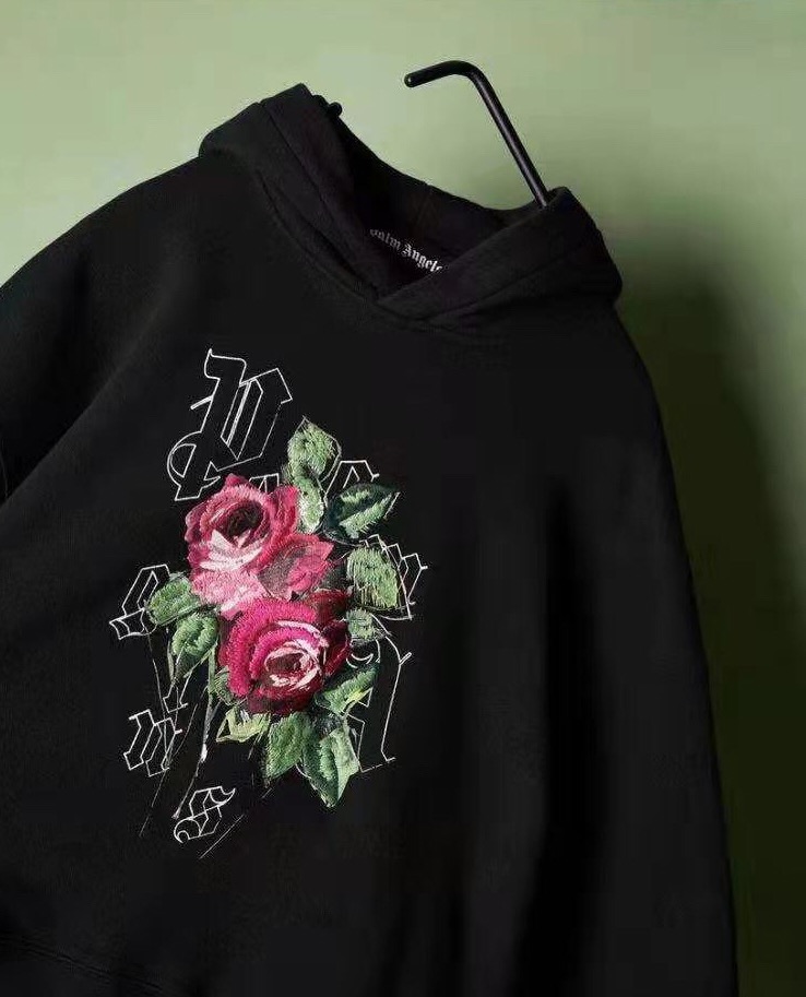 [buy more save more]palm angels nice to see a rose hoodie