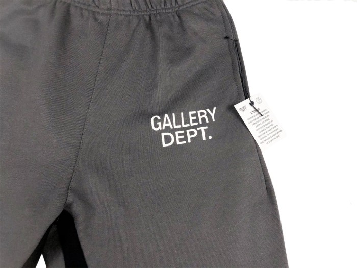spliced wide-leg trousers