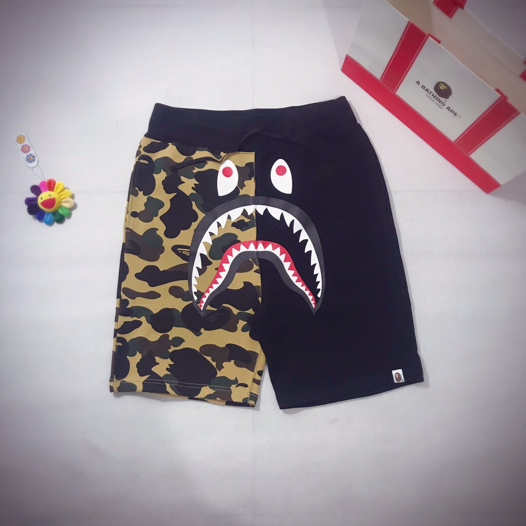 [buy more save more]1:1 version bape shark F**e shorts 6 styles