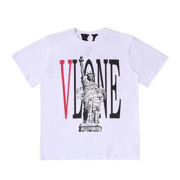 Vlone Statue of Liberty T-Shirt White Black