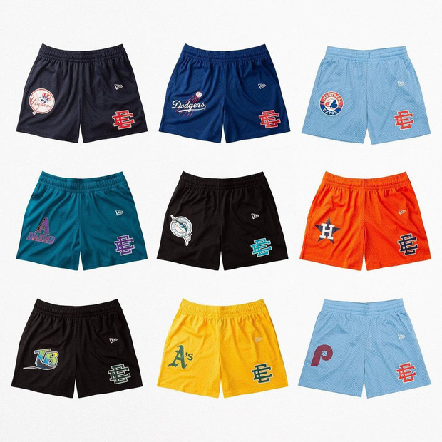 Eric Emanuel MLB EE logo shorts 10 colors