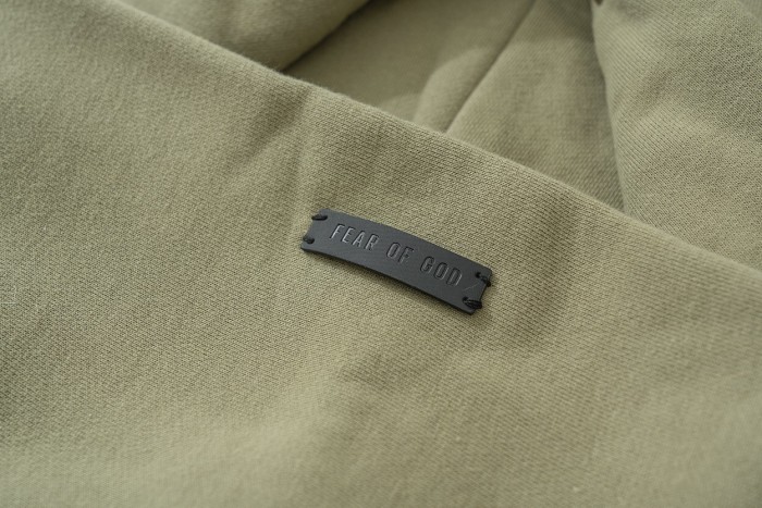 1:1 quality version Fear of God 7th Collection FG flocking logo hoodie 2 colors