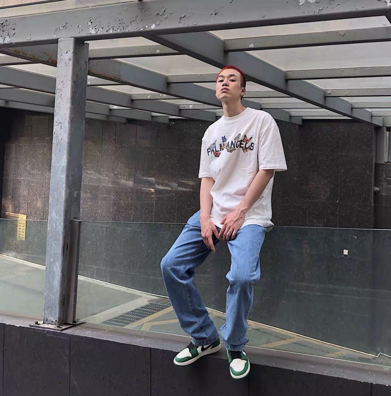 [buy more save more] palm angеls 20ss butterfly letter logo tee